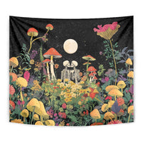 Skeleton Lovers Tapestry Hippie Gothic Aesthetic - Wonder Print Shop
