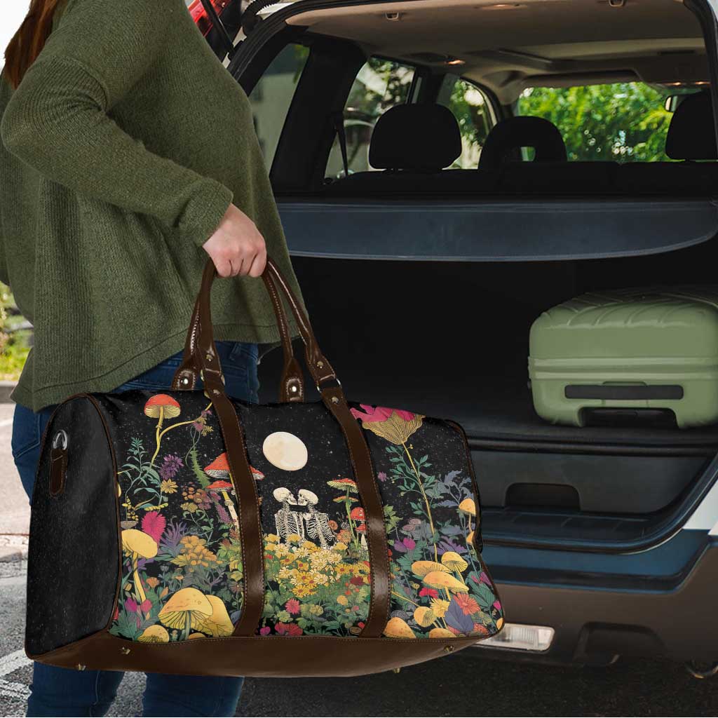 Skeleton Lovers Travel Bag Hippie Gothic Aesthetic - Wonder Print Shop
