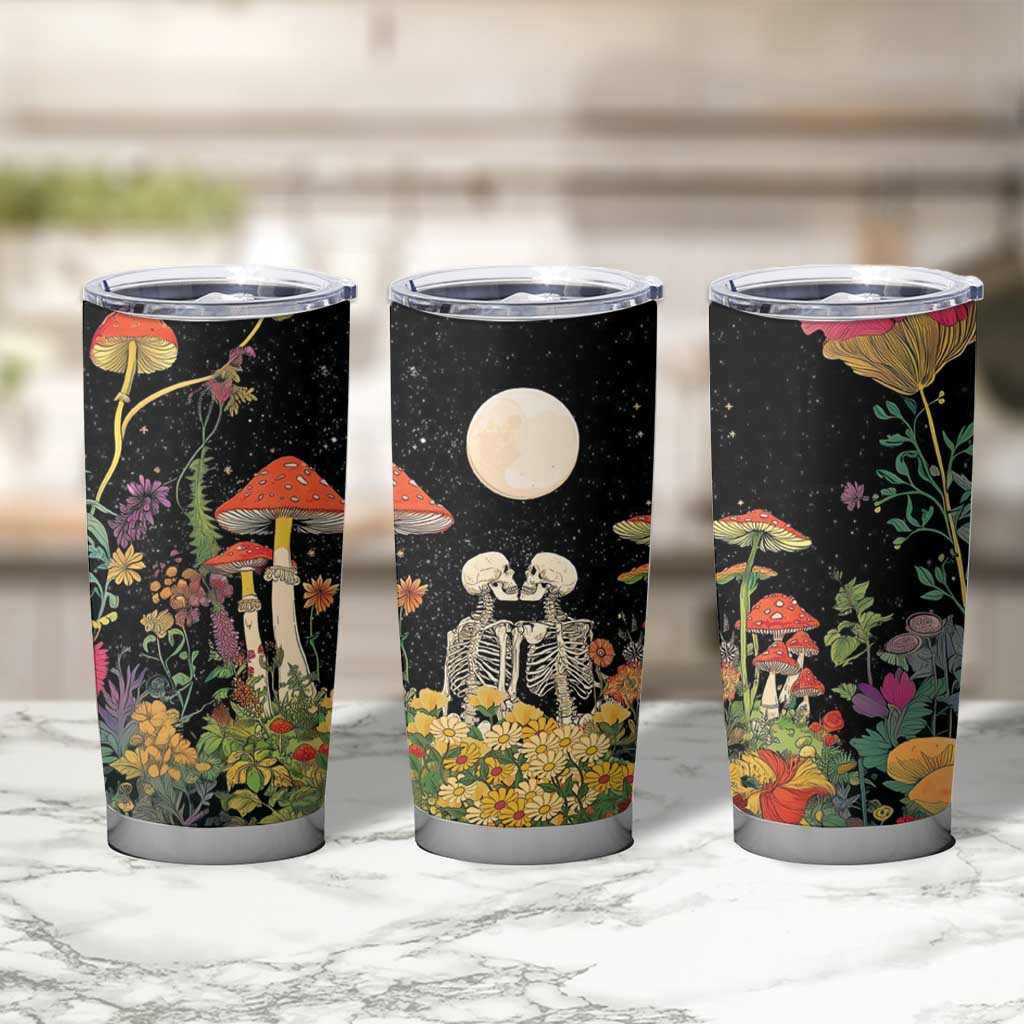 Skeleton Lovers Tumbler Cup Hippie Gothic Aesthetic - Wonder Print Shop