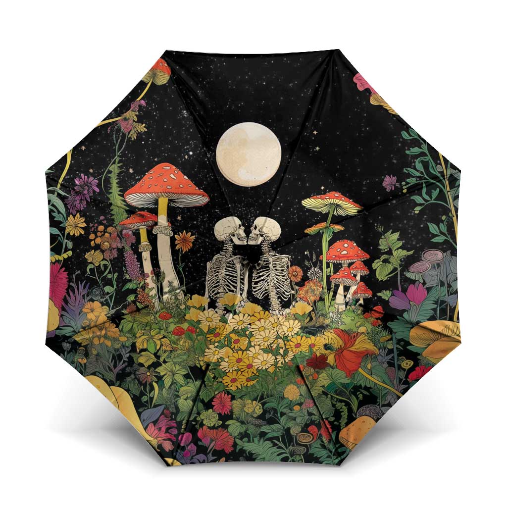 Skeleton Lovers Umbrella Hippie Gothic Aesthetic - Wonder Print Shop