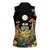 Skeleton Lovers Women Sleeveless Polo Shirt Hippie Gothic Aesthetic - Wonder Print Shop