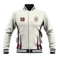 Custom World Football 2026 Spain Baseball Jacket Come On Spain Beige Version
