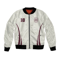 Custom World Football 2026 Spain Bomber Jacket Come On Spain Beige Version
