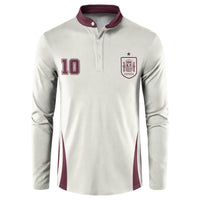 Custom World Football 2026 Spain Button Sweatshirt Come On Spain Beige Version