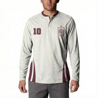 Custom World Football 2026 Spain Button Sweatshirt Come On Spain Beige Version
