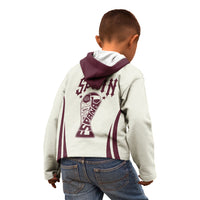 Custom World Football 2026 Spain Kid Hoodie Come On Spain Beige Version