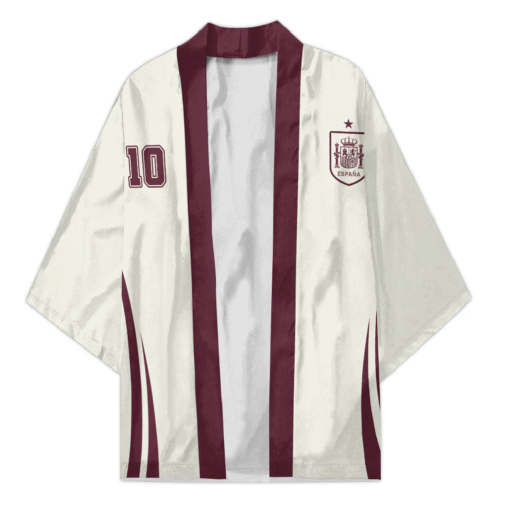 Custom World Football 2026 Spain Kimono Come On Spain Beige Version
