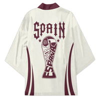 Custom World Football 2026 Spain Kimono Come On Spain Beige Version