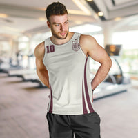 Custom World Football 2026 Spain Men Tank Top Come On Spain Beige Version