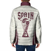 Custom World Football 2026 Spain Padded Jacket Come On Spain Beige Version