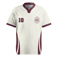 Custom World Football 2026 Spain Rugby Jersey Come On Spain Beige Version