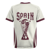Custom World Football 2026 Spain Rugby Jersey Come On Spain Beige Version