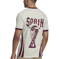 Custom World Football 2026 Spain Rugby Jersey Come On Spain Beige Version