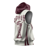 Custom World Football 2026 Spain Sleeveless Hoodie Come On Spain Beige Version