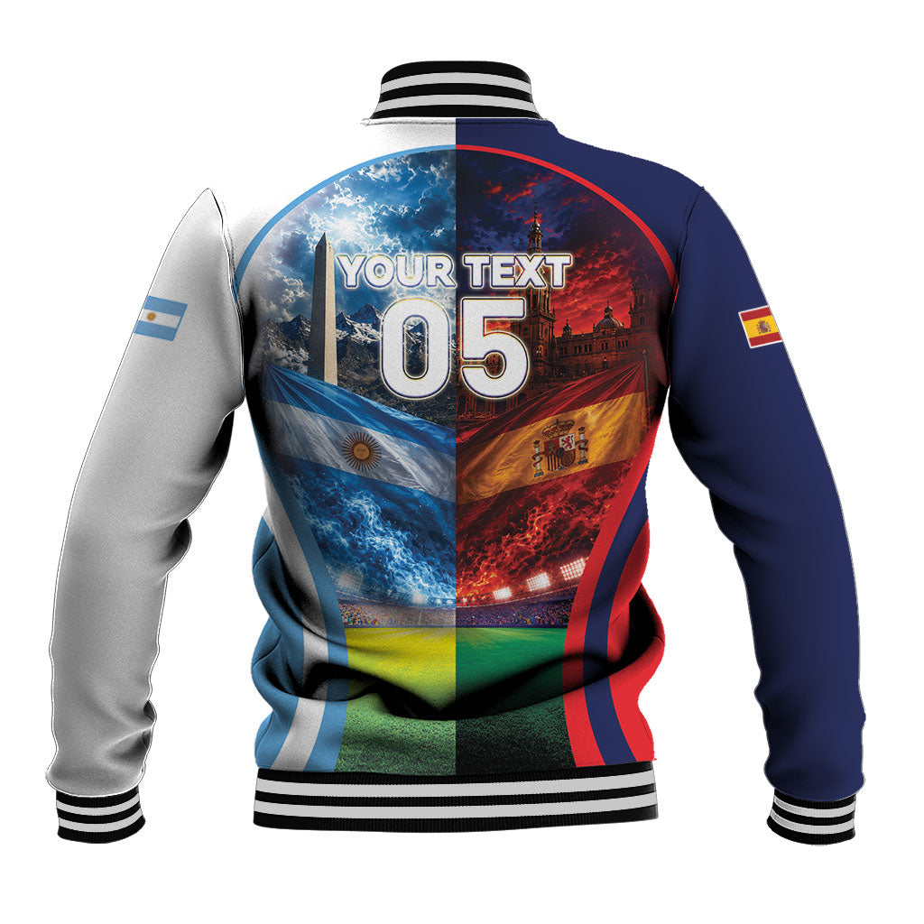 Custom Spain Argentina 2026 World Football Baseball Jacket Go For Glory
