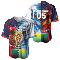 Custom Spain Argentina 2026 World Football Baseball Jersey Go For Glory