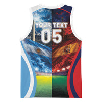 Custom Spain Argentina 2026 World Football Basketball Jersey Go For Glory
