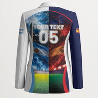Custom Spain Argentina 2026 World Football Blazer Go For Glory