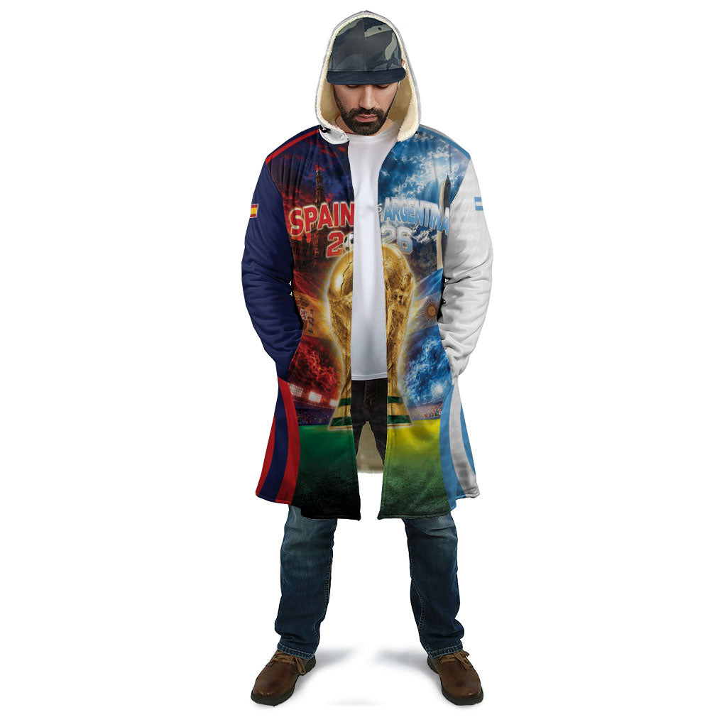 Custom Spain Argentina 2026 World Football Cloak Go For Glory