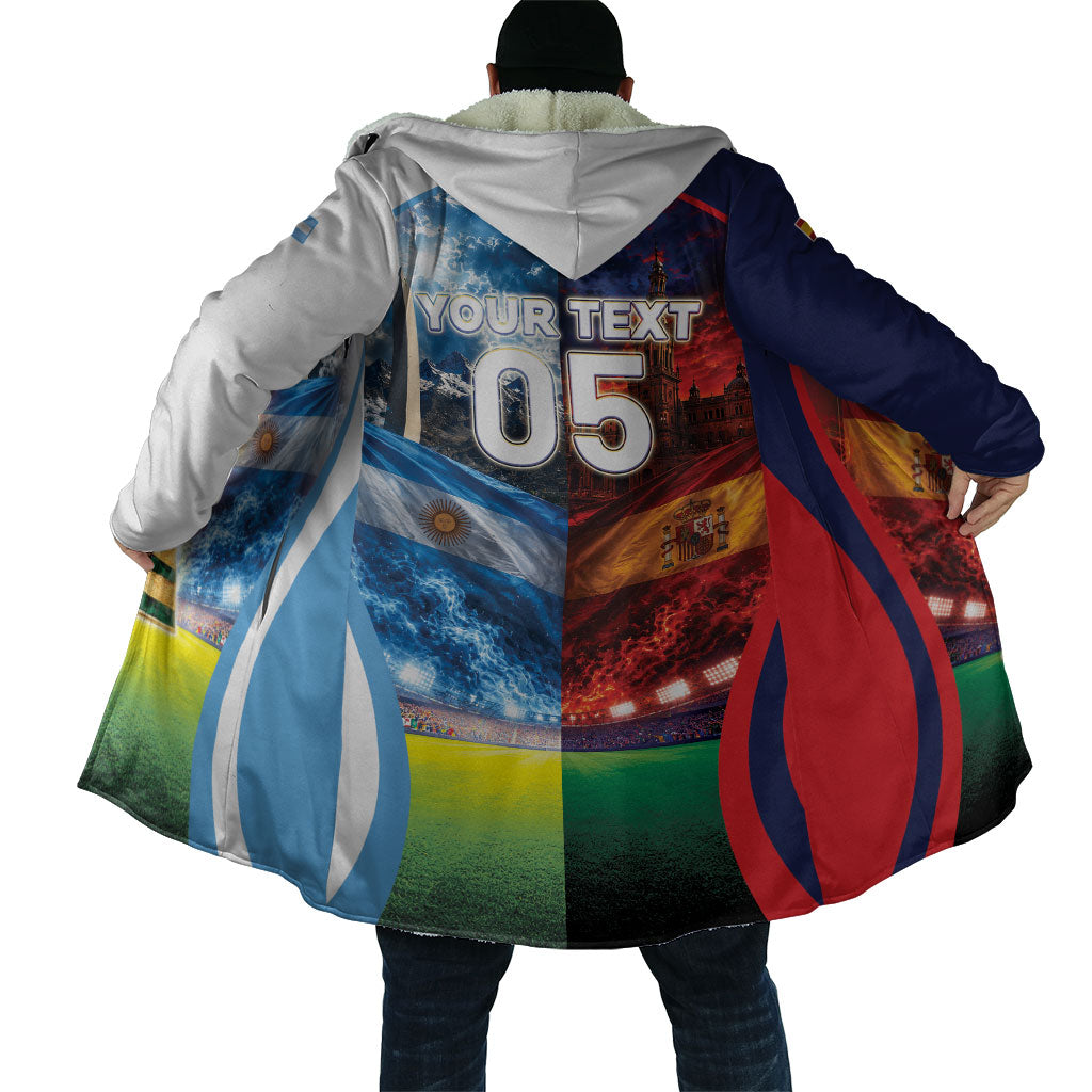 Custom Spain Argentina 2026 World Football Cloak Go For Glory