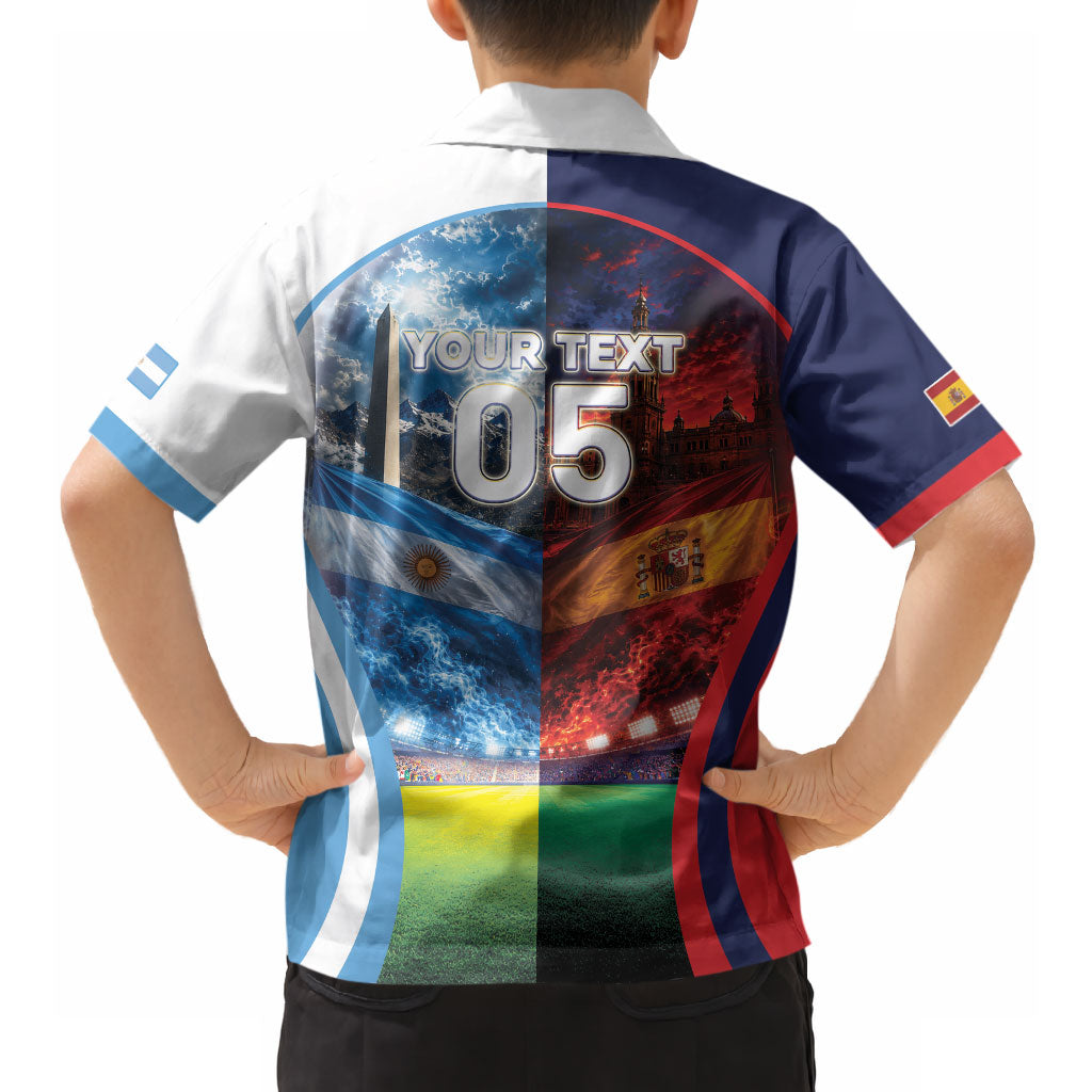 Custom Spain Argentina 2026 World Football Hawaiian Shirt Go For Glory