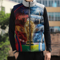 Custom Spain Argentina 2026 World Football Sleeveless Puffer Jacket Go For Glory