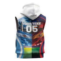 Custom Spain Argentina 2026 World Football Sleeveless Zip Hoodie Go For Glory