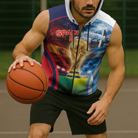Custom Spain Argentina 2026 World Football Sleeveless Zip Hoodie Go For Glory