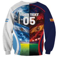 Custom Spain Argentina 2026 World Football Sweatshirt Go For Glory