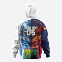 Custom Spain Argentina 2026 World Football Zip Hoodie Go For Glory