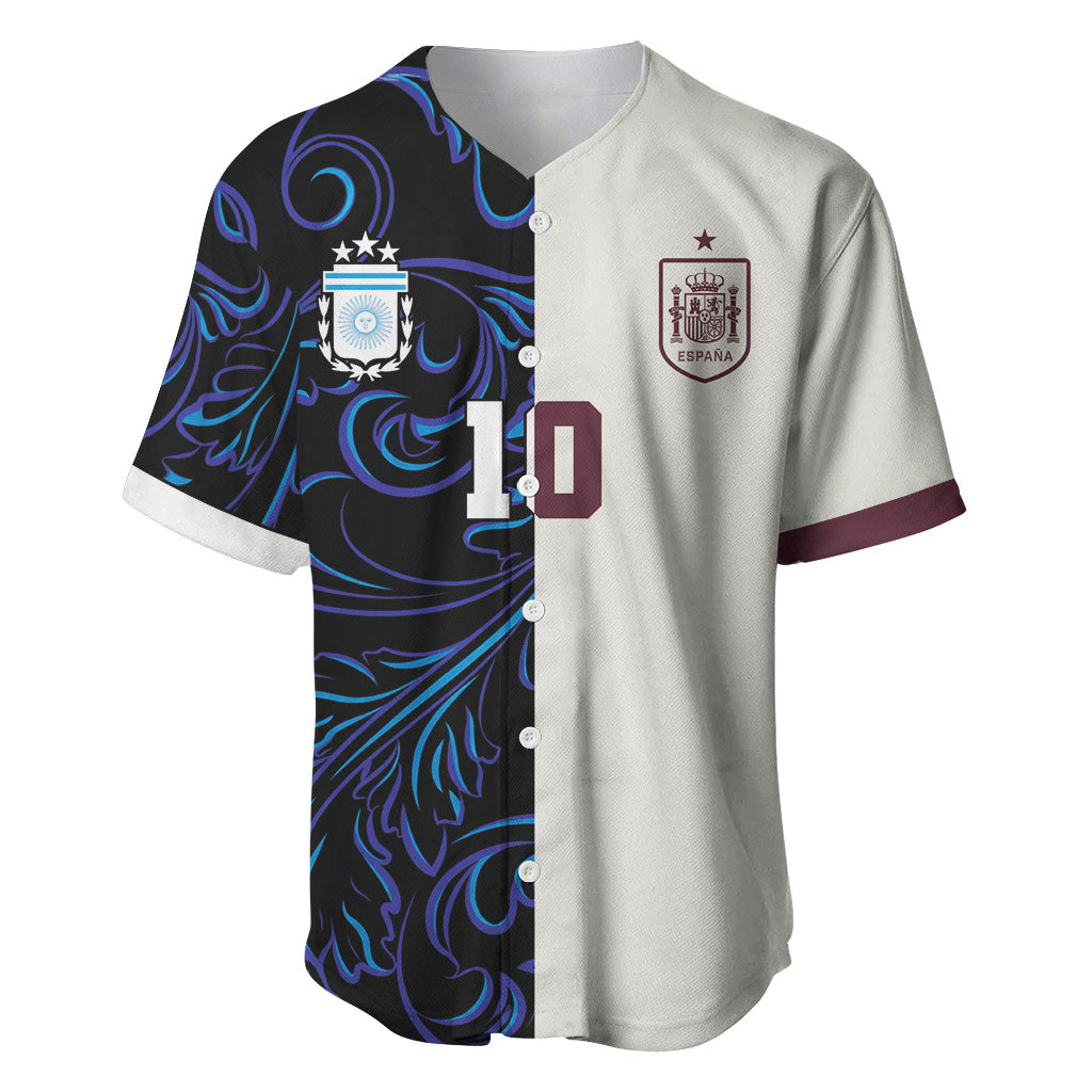 Custom Argentina Espana Baseball Jersey 2026 World Final Football