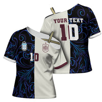 Custom Argentina Espana Cross Shoulder Shirt 2026 World Final Football