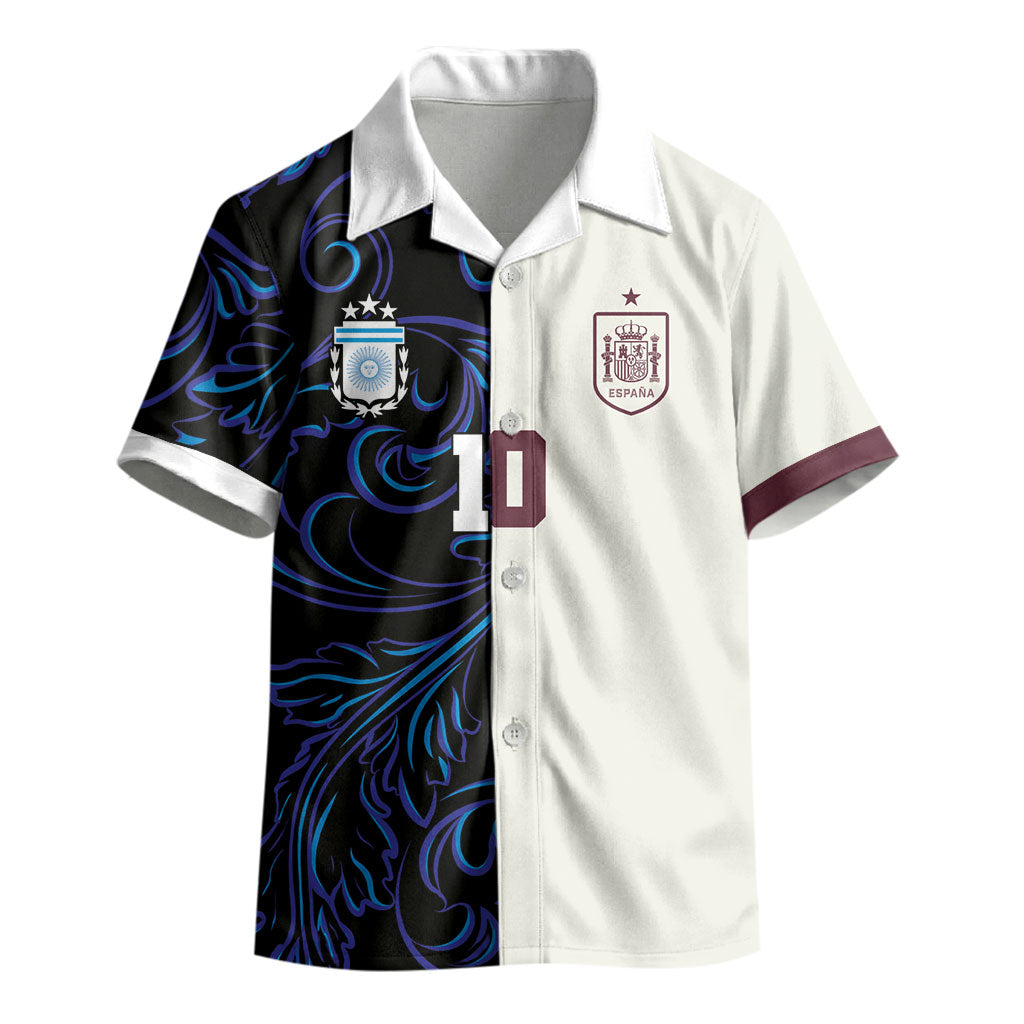 Custom Argentina Espana Kid Hawaiian Shirt 2026 World Final Football