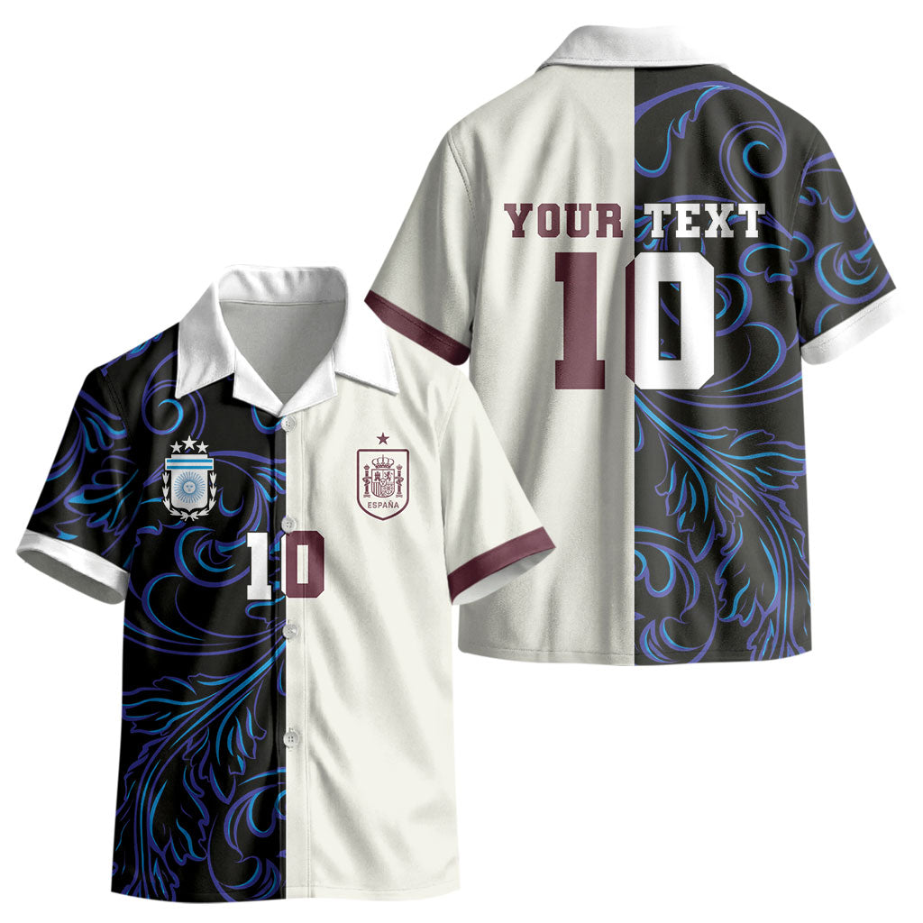 Custom Argentina Espana Kid Hawaiian Shirt 2026 World Final Football
