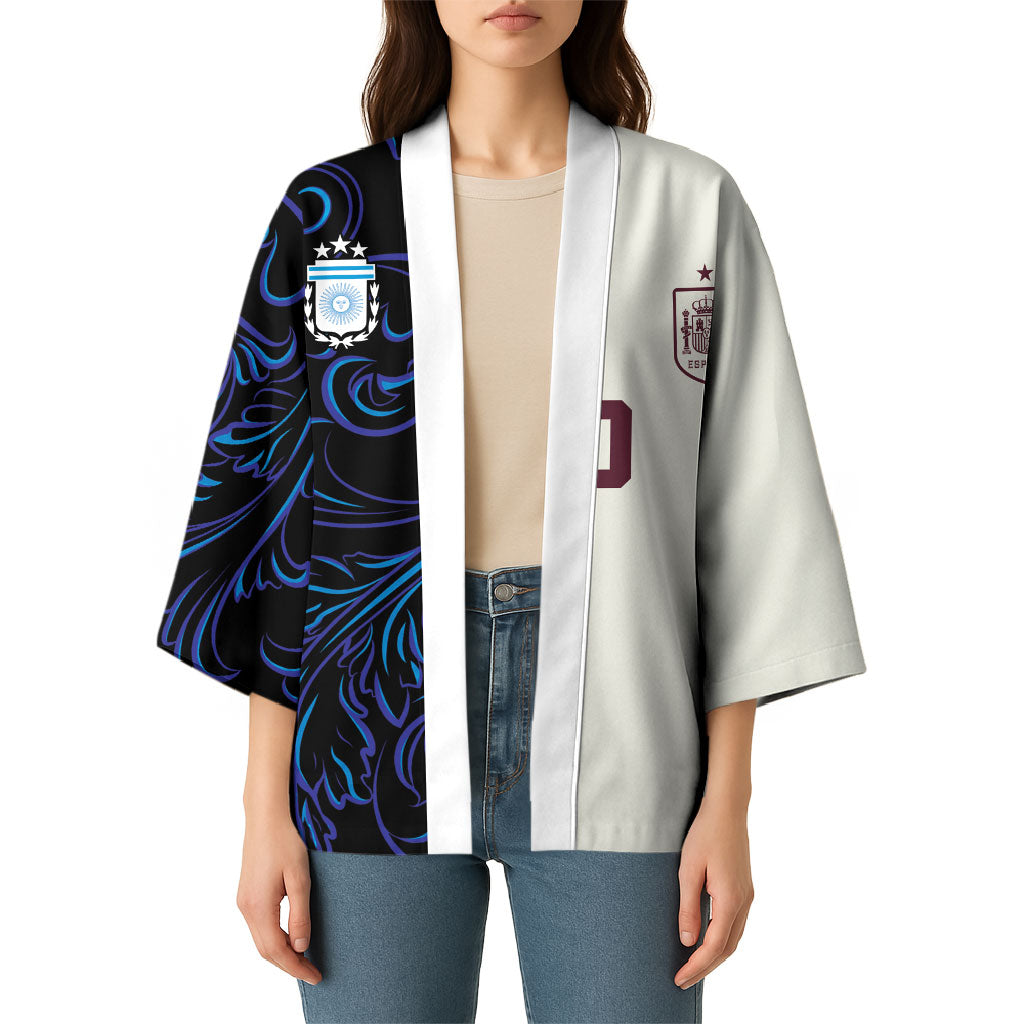 Custom Argentina Espana Kimono 2026 World Final Football