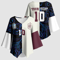 Custom Argentina Espana Kimono Sleeve Blouse 2026 World Final Football