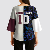 Custom Argentina Espana Kimono Sleeve Blouse 2026 World Final Football