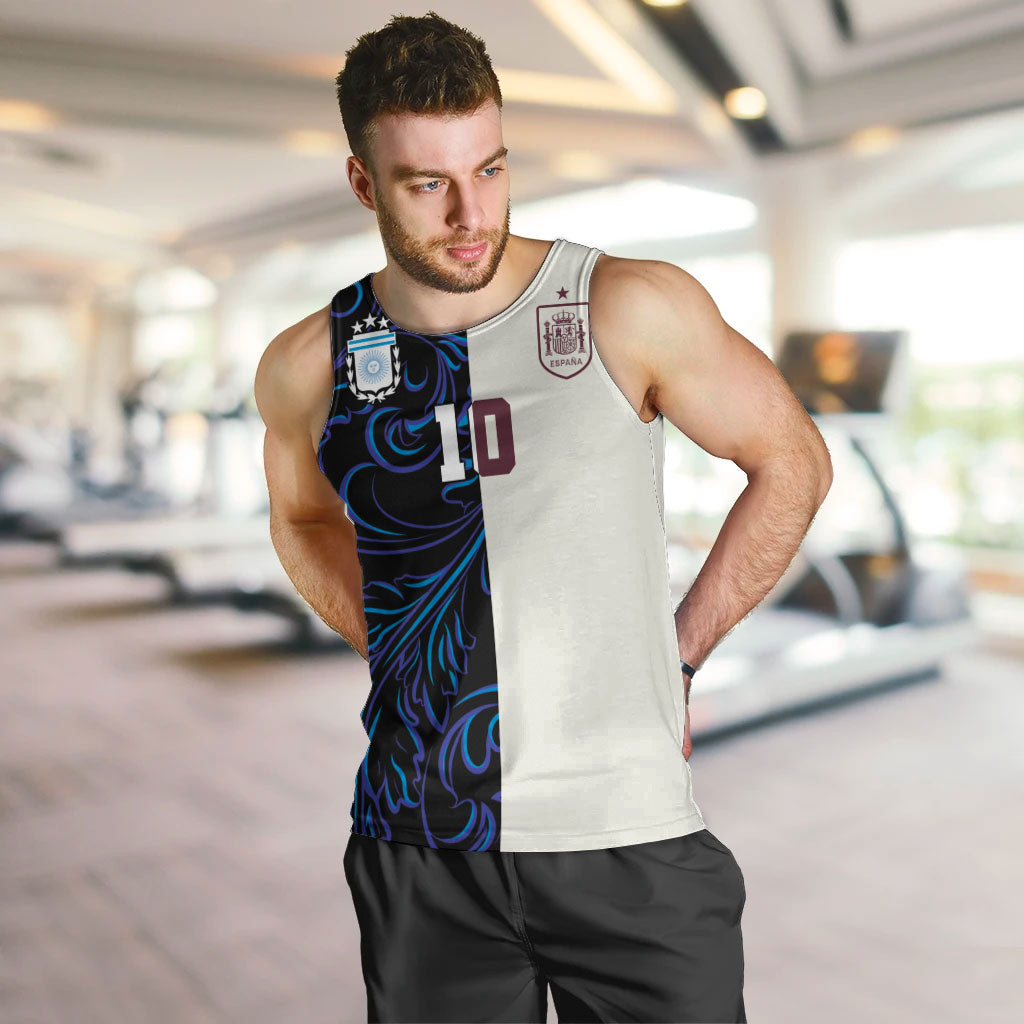 Custom Argentina Espana Men Tank Top 2026 World Final Football
