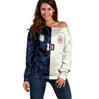 Custom Argentina Espana Off Shoulder Sweater 2026 World Final Football