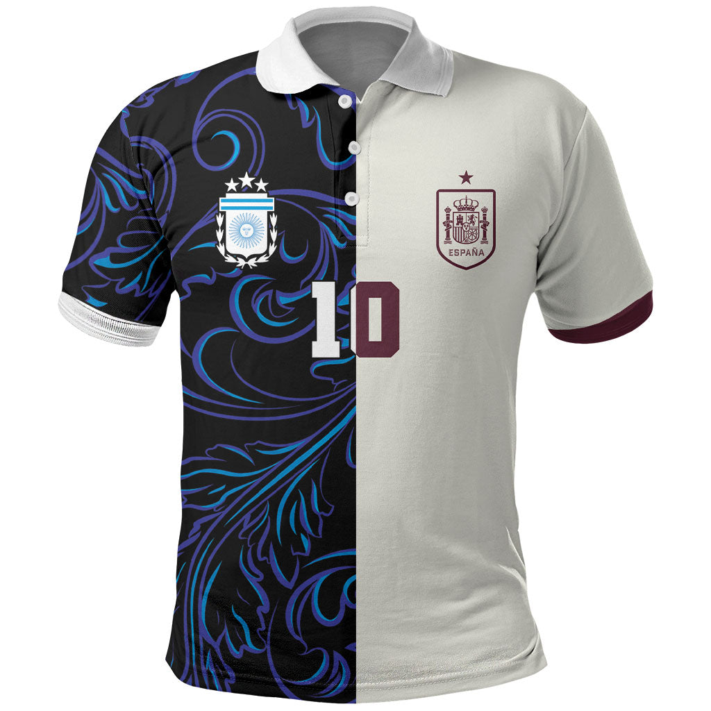 Custom Argentina Espana Polo Shirt 2026 World Final Football