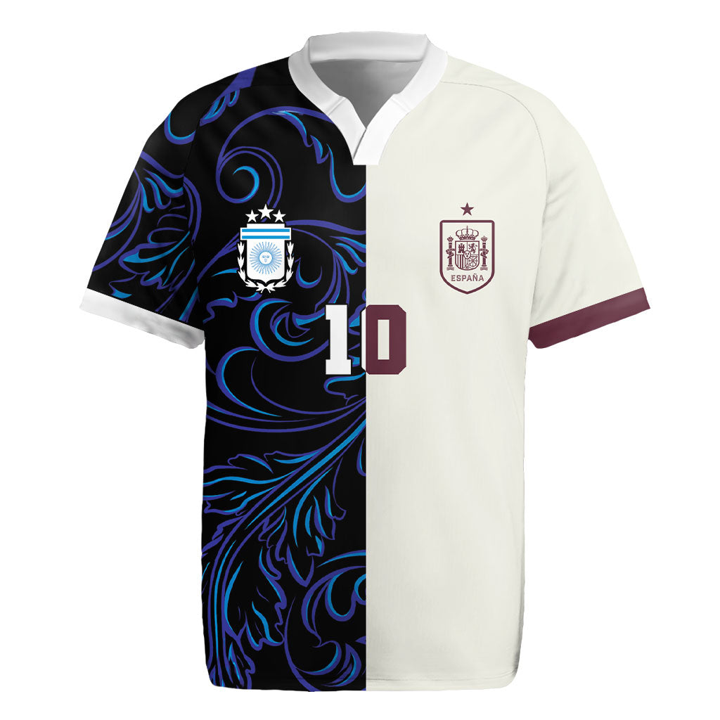 Custom Argentina Espana Rugby Jersey 2026 World Final Football