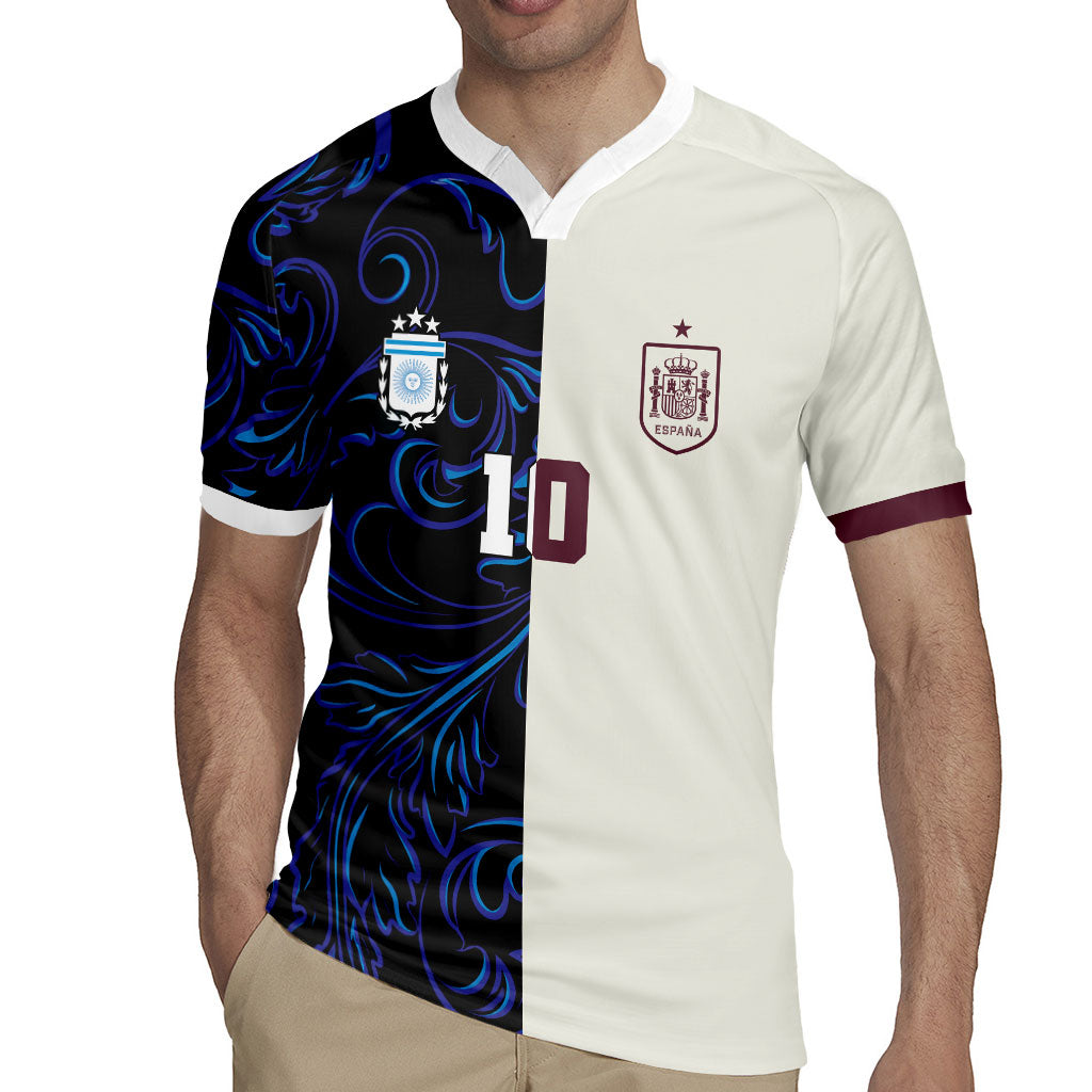 Custom Argentina Espana Rugby Jersey 2026 World Final Football