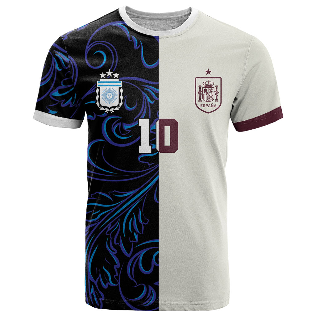 Custom Argentina Espana T Shirt 2026 World Final Football