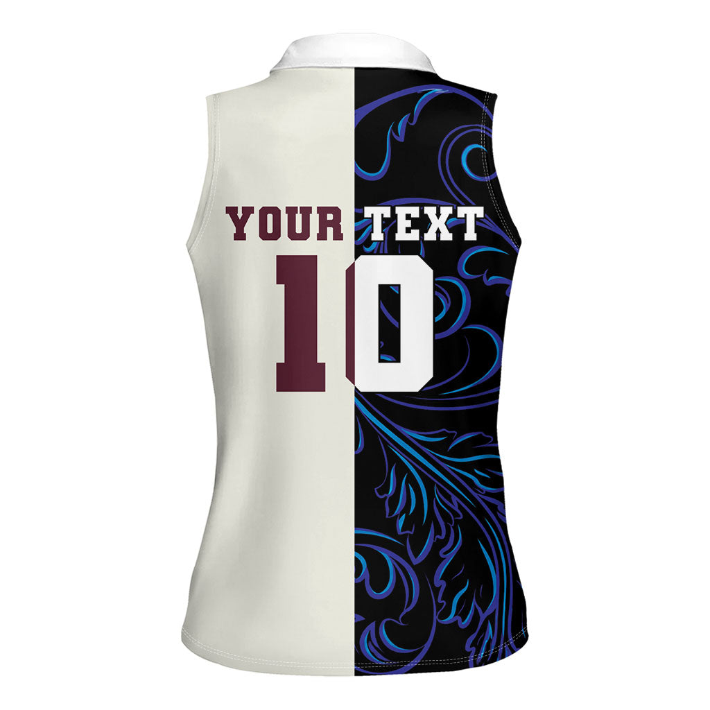 Custom Argentina Espana Women Sleeveless Polo Shirt 2026 World Final Football