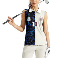 Custom Argentina Espana Women Sleeveless Polo Shirt 2026 World Final Football