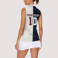 Custom Argentina Espana Women Sleeveless Polo Shirt 2026 World Final Football
