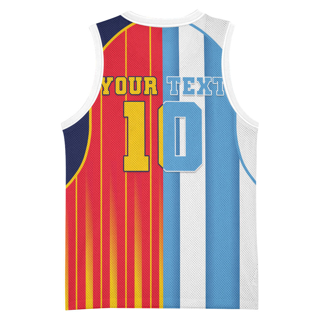 Custom Argentina Espana 2026 World Final Football Basketball Jersey Come On Boys
