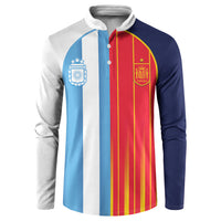 Custom Argentina Espana 2026 World Final Football Button Sweatshirt Come On Boys