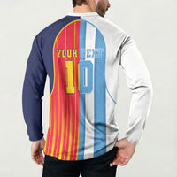Custom Argentina Espana 2026 World Final Football Button Sweatshirt Come On Boys
