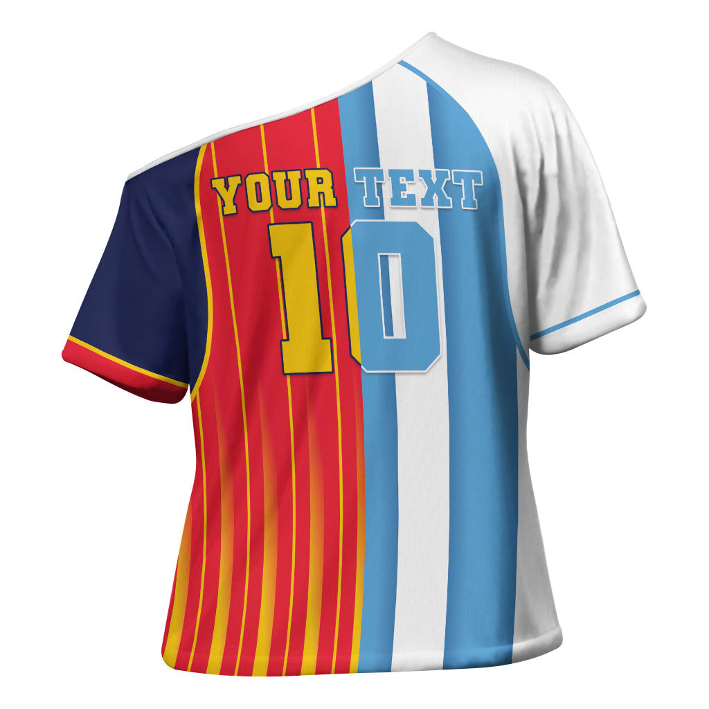 Custom Argentina Espana 2026 World Final Football Cross Shoulder Shirt Come On Boys